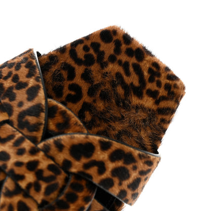 Saint Laurent Calf Hair Leopard Print Tribute 05 Slide Sandals 41 Manto Natural 9 of 10