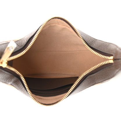 Gucci Monogram Jumbo GG Textured Dollar Calfskin Web Mini Ophidia Half Moon Hobo Camel Ebony New Acero 4 of 9