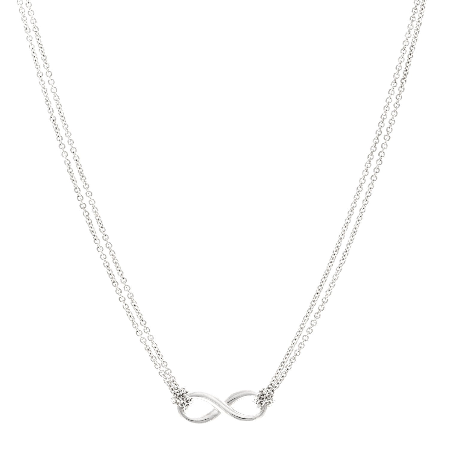 Tiffany Sterling Silver Infinity Pendant Necklace 1 of 4