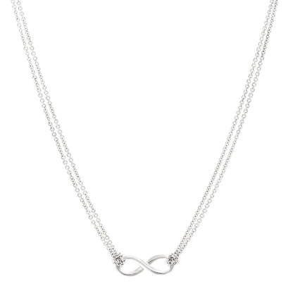 Tiffany Sterling Silver Infinity Pendant Necklace 1 of 4