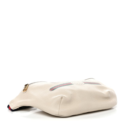 Gucci Grained Calfskin Logo Belt Bag White 4 of 10