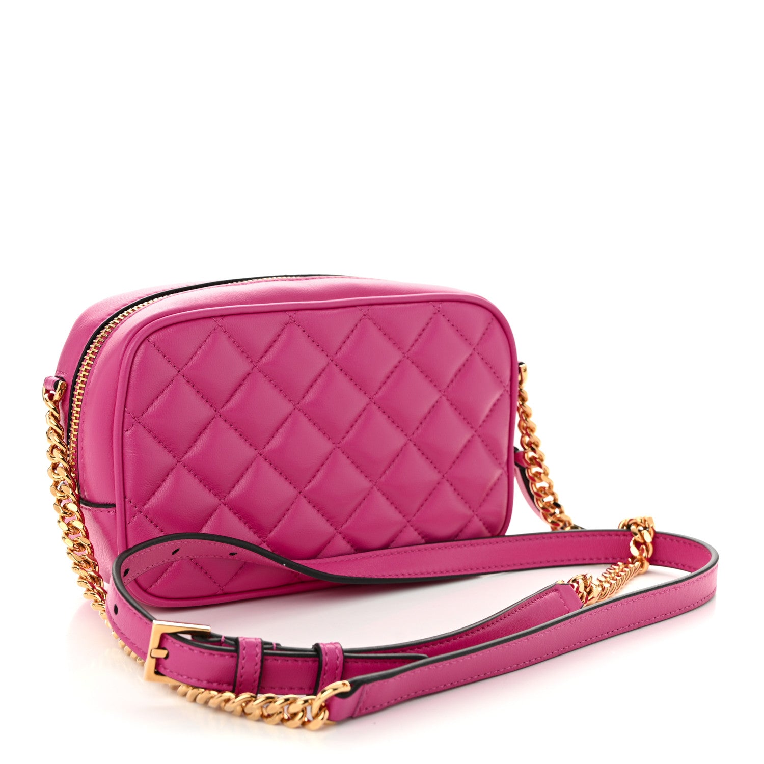 Versace Nappa Quilted La Medusa Camera Bag Orchid 3 of 10