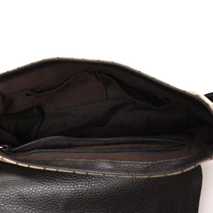 Gucci Monogram Flap Messenger Bag Beige Dark Brown 5 of 10