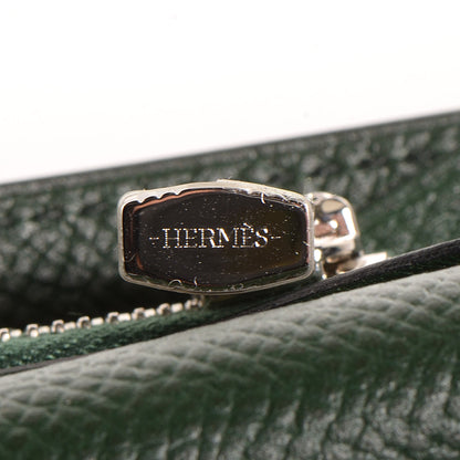 Hermes Epsom Kelly Longue Wallet Vert Anglais 3 of 12