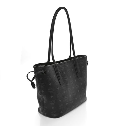 MCM Visetos Small Liz Reversible Shopper Tote Black 5 of 16