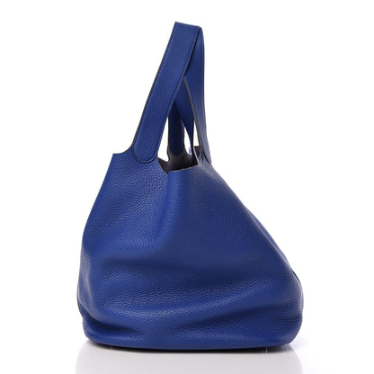 Hermes Taurillon Clemence Picotin Lock TGM Bleu Electrique 11 of 12