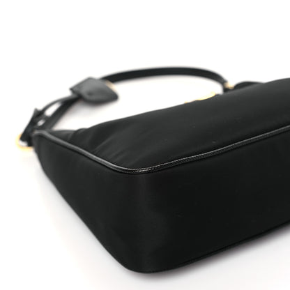 Prada Tessuto Nylon Saffiano Mini Re-Edition 2005 Bag Black 7 of 8