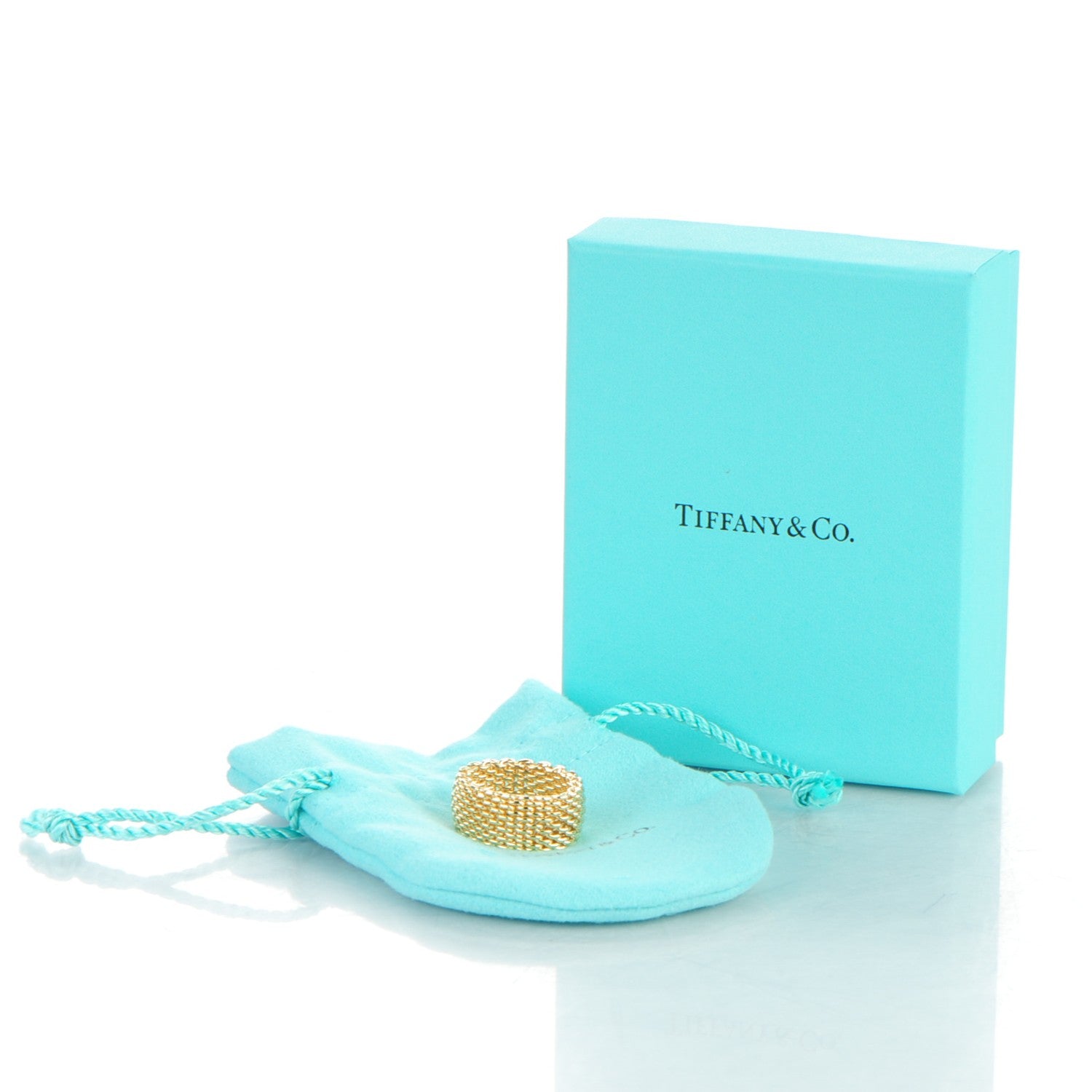 Tiffany 18K Yellow Gold Wide Somerset Ring 6 5 of 5