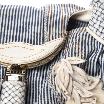 Fendi Denim Fur Striped Spy Blue 12 of 13