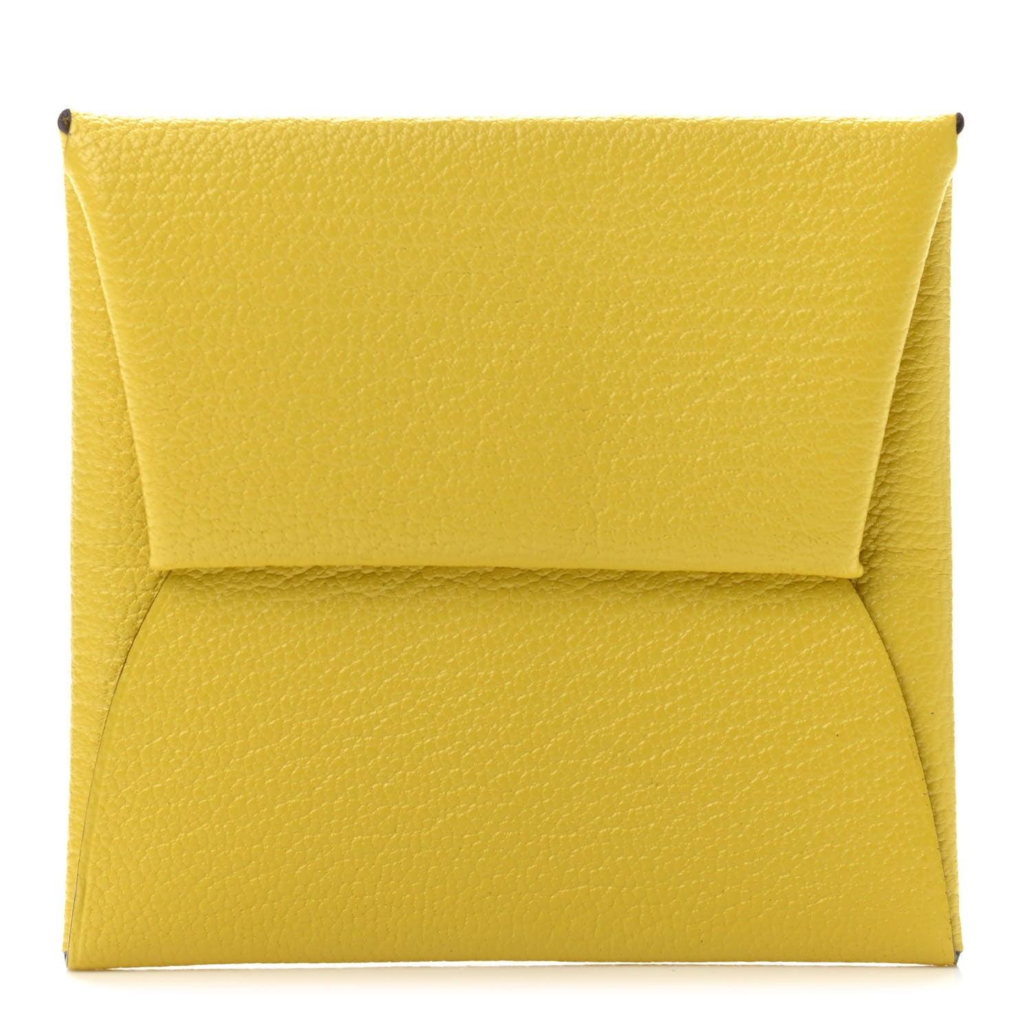 Hermes Chevre Mysore Bastia Coin Purse Jaune de Naples 1 of 4