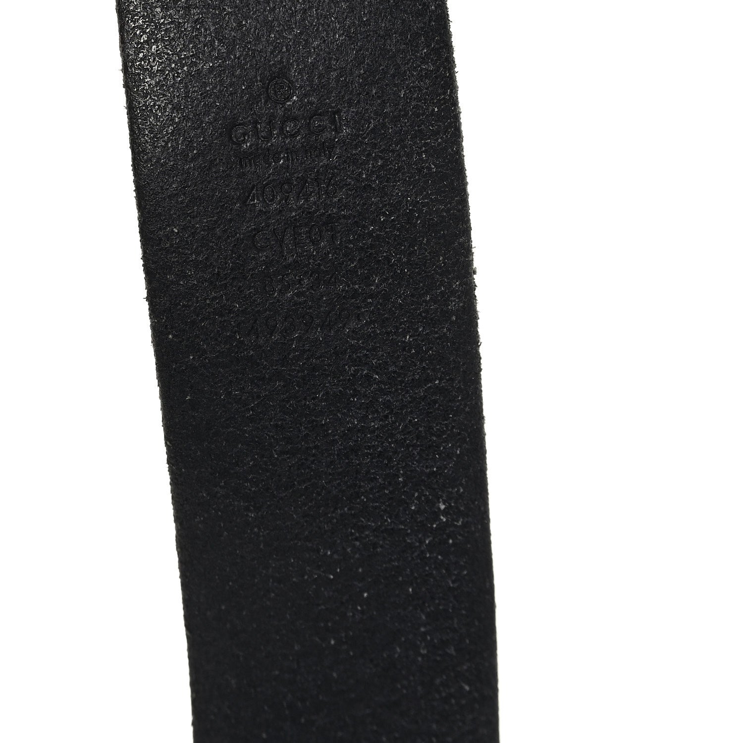 Gucci Faded Calfskin Double G 40mm Belt 85 34 Black 3 of 4