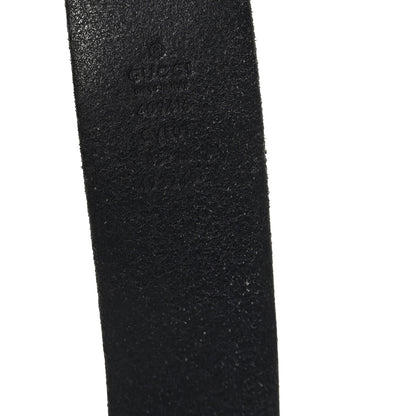 Gucci Faded Calfskin Double G 40mm Belt 85 34 Black 3 of 4
