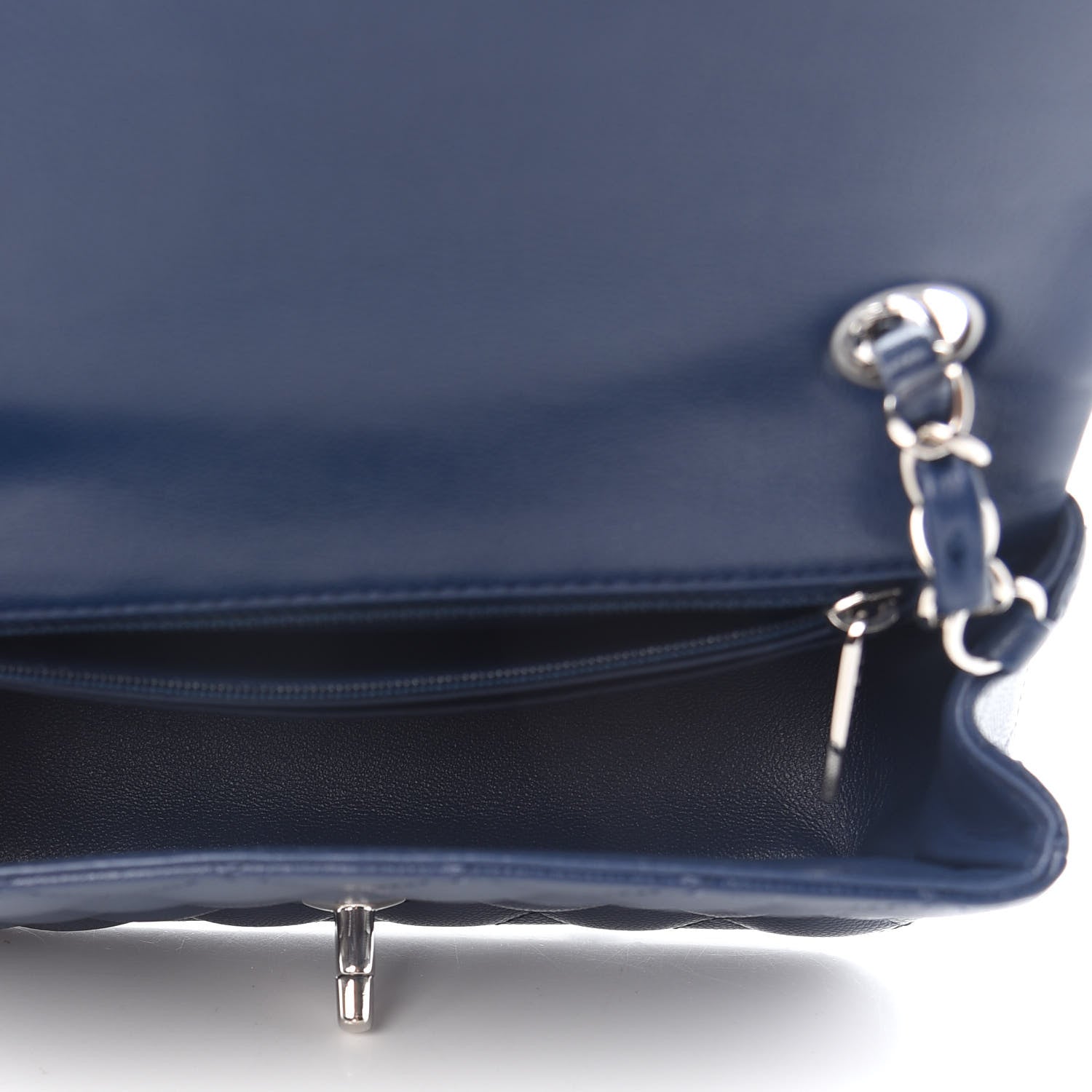 Chanel Caviar Quilted Mini Rectangular Flap Navy 5 of 9