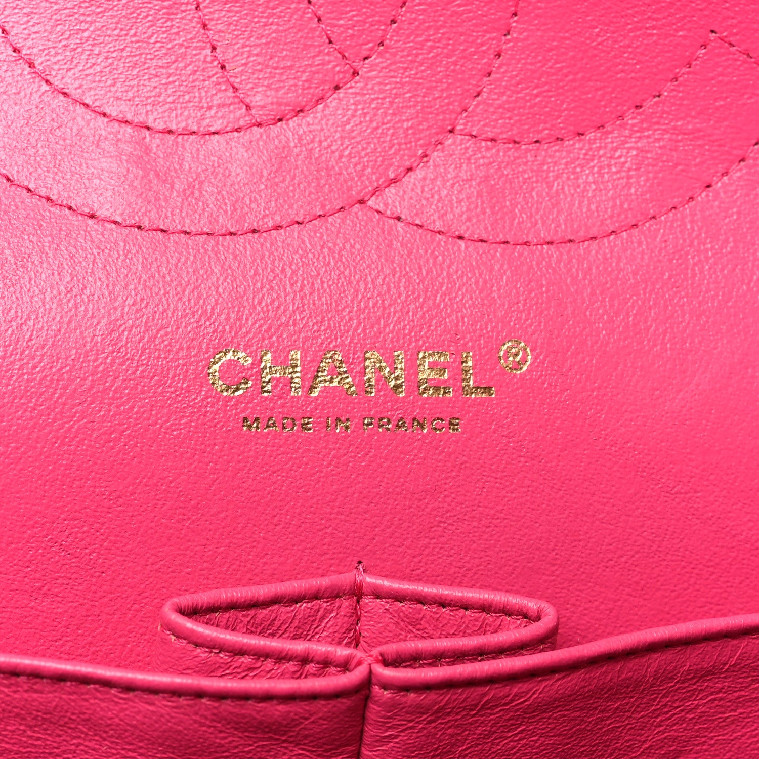 Chanel Lambskin Quilted Jumbo Double Flap Dark Pink 6 of 10