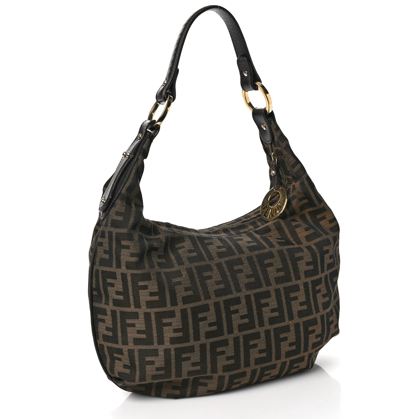 Zucca Small Chef Chain Hobo Tobacco