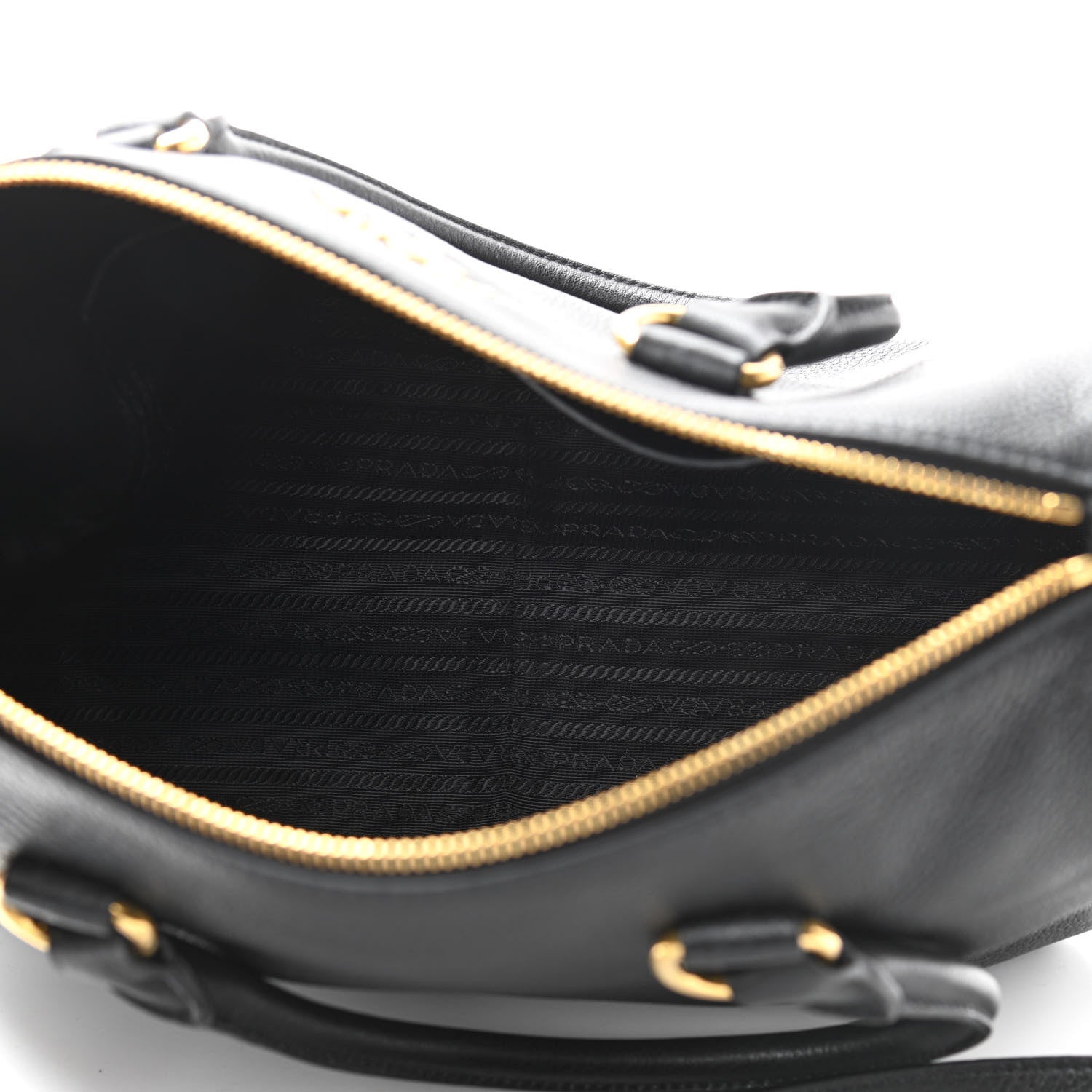 Prada Vitello Daino Tote Black 5 of 10