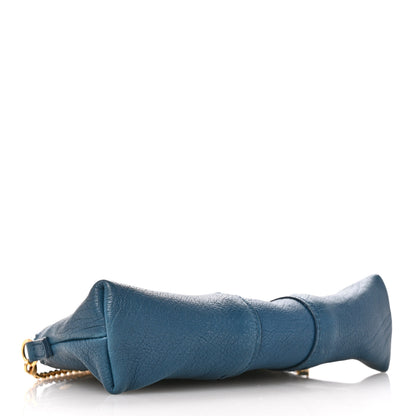 Saint Laurent Calfskin Chain Muse Pouch Turquoise 4 of 11