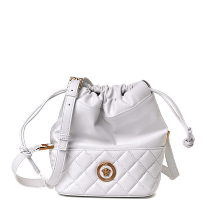 Versace Nappa Quilted Medusa Bucket Bag White 1 of 11