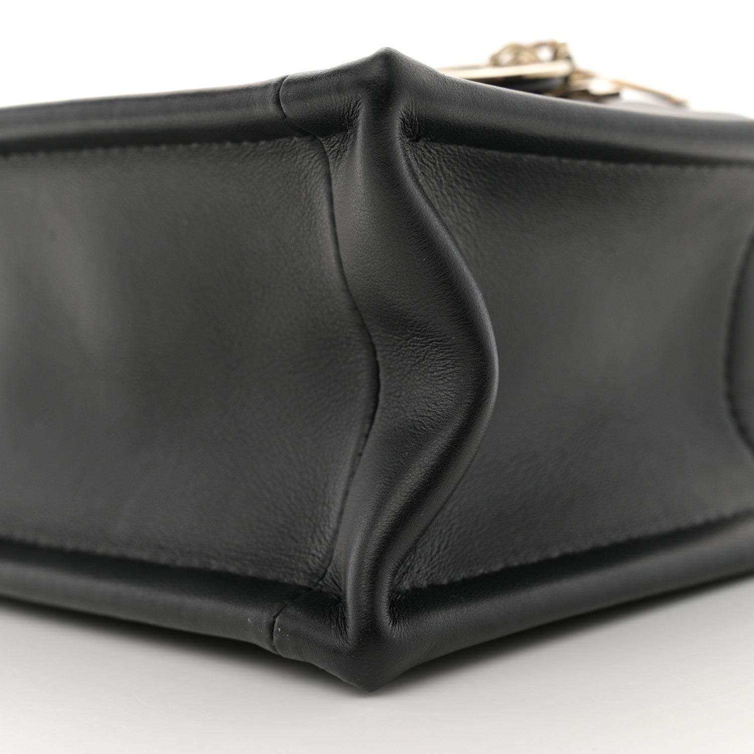 Christian Dior Calfskin Macrocannage Mini Book Tote Black 10 of 11