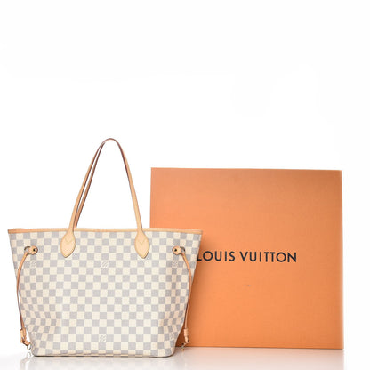 Louis Vuitton Damier Azur Neo Neverfull MM Rose Ballerine 11 of 11