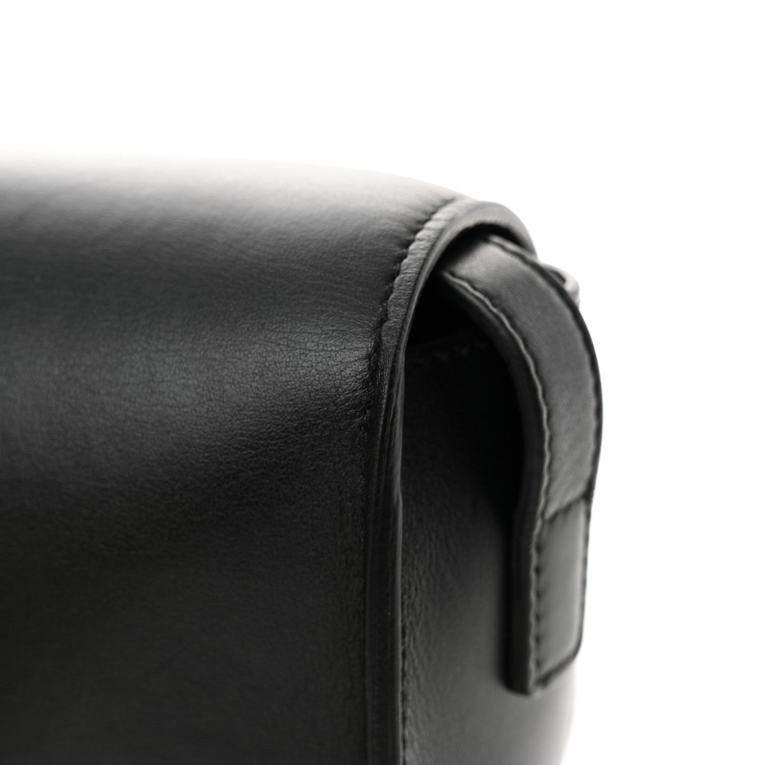 Celine Smooth Calfskin Cuir Triomphe Folco Crossbody Bag Black 12 of 12