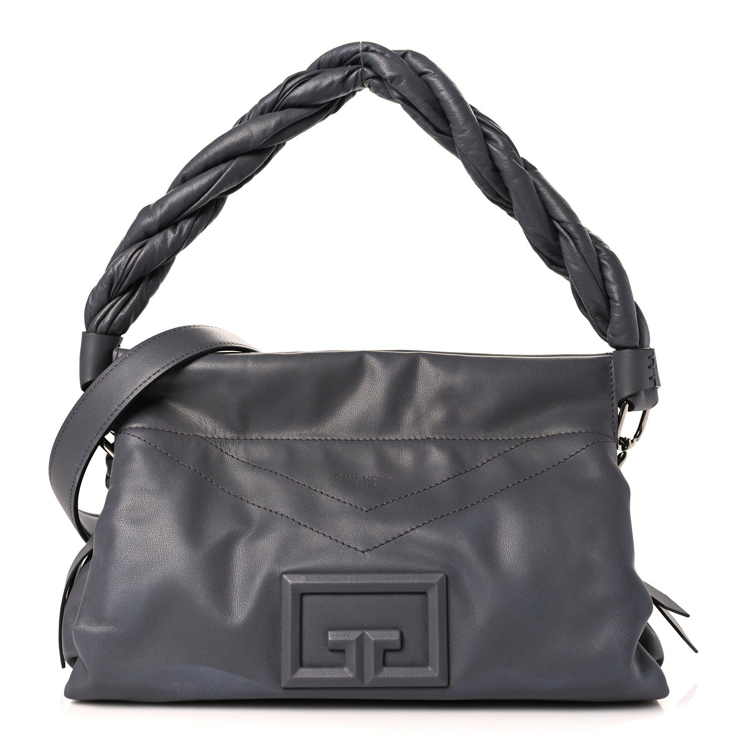 Givenchy Calfskin Medium ID93 Satchel Storm Grey 1 of 8
