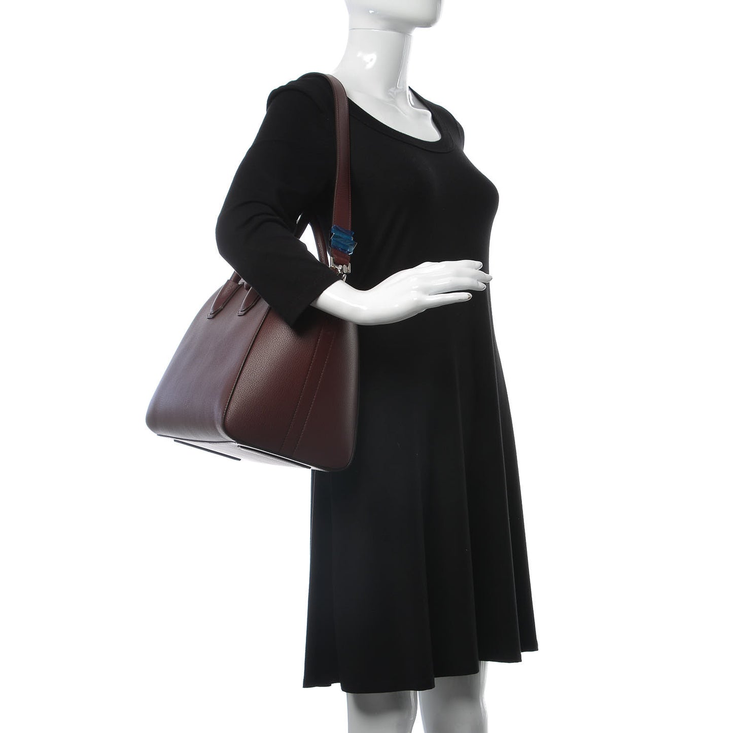 Sugar Goatskin Mini Antigona Oxblood