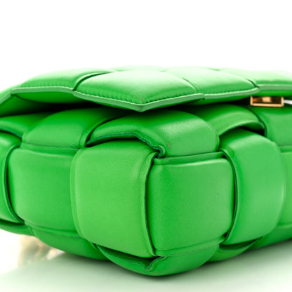 Bottega Veneta Lambskin Maxi Intreccio Padded Chain Cassette Crossbody Bag Parakeet 9 of 11