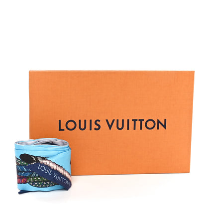 Louis Vuitton Silk Love Birds BB Bandeau Bleu White 6 of 6