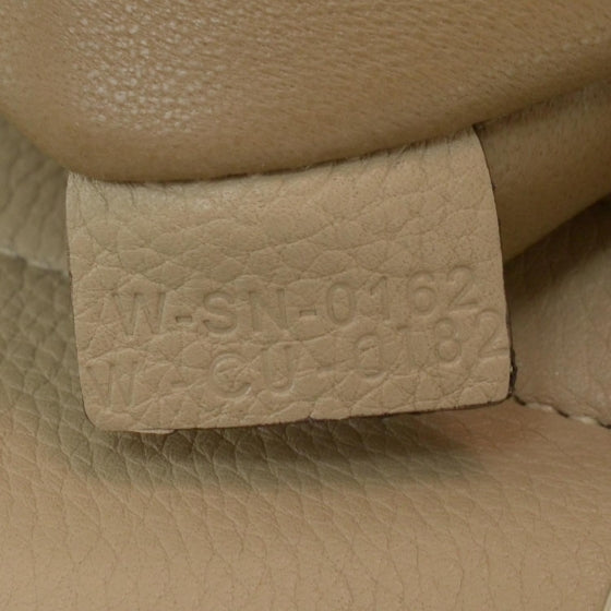 Calfskin Suede Small Trapeze Dune