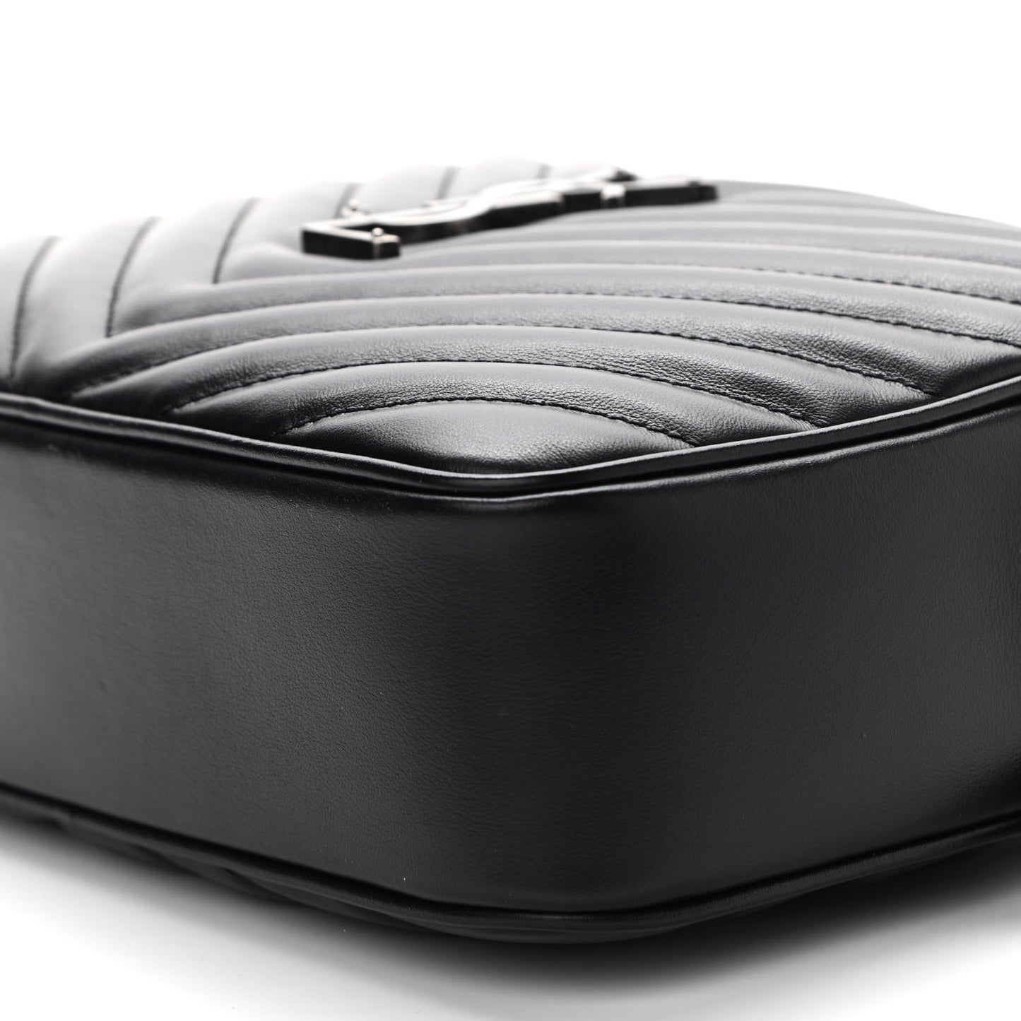 Calfskin Matelasse Monogram Lou Camera Bag Black