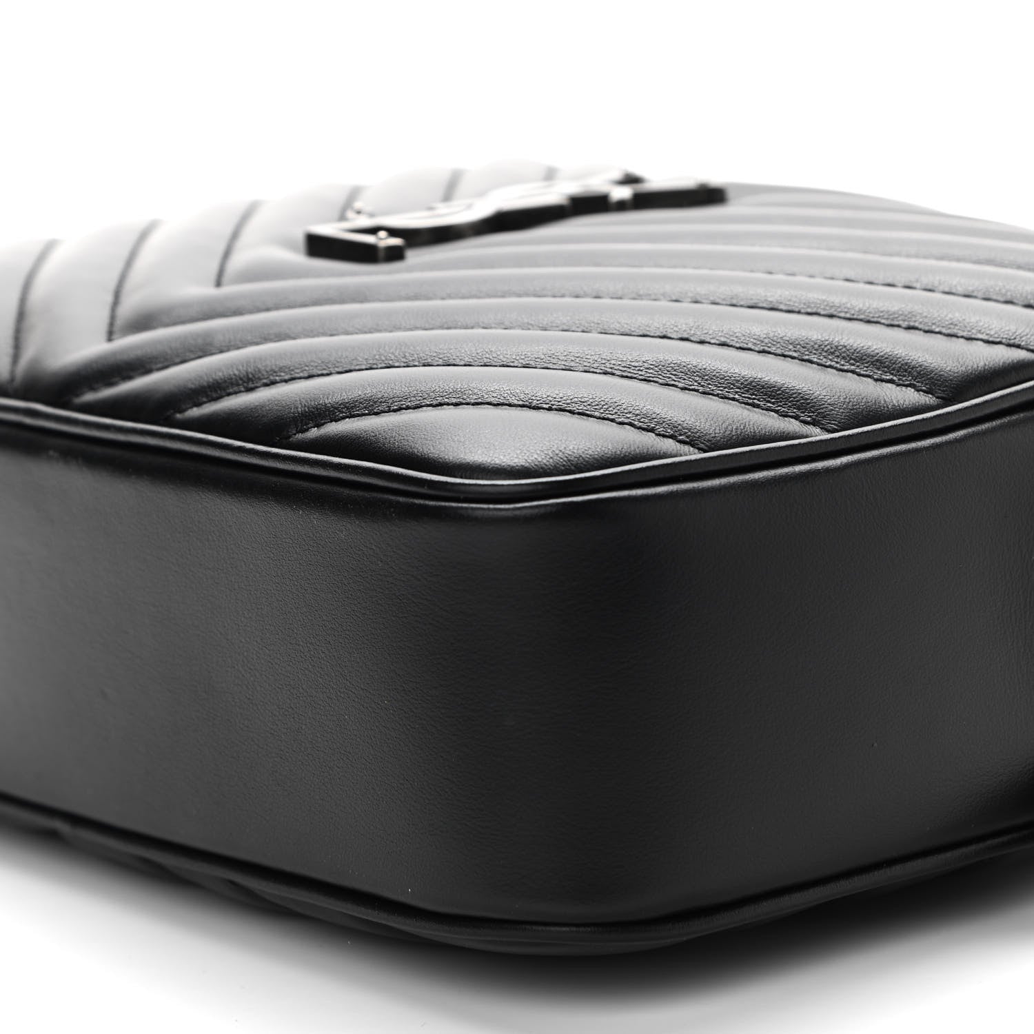 Saint Laurent Calfskin Matelasse Monogram Lou Camera Bag Black 10 of 10