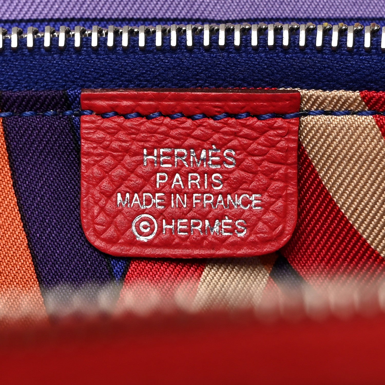 Hermes Epsom Silk'In Wallet Rouge Tomate 6 of 7