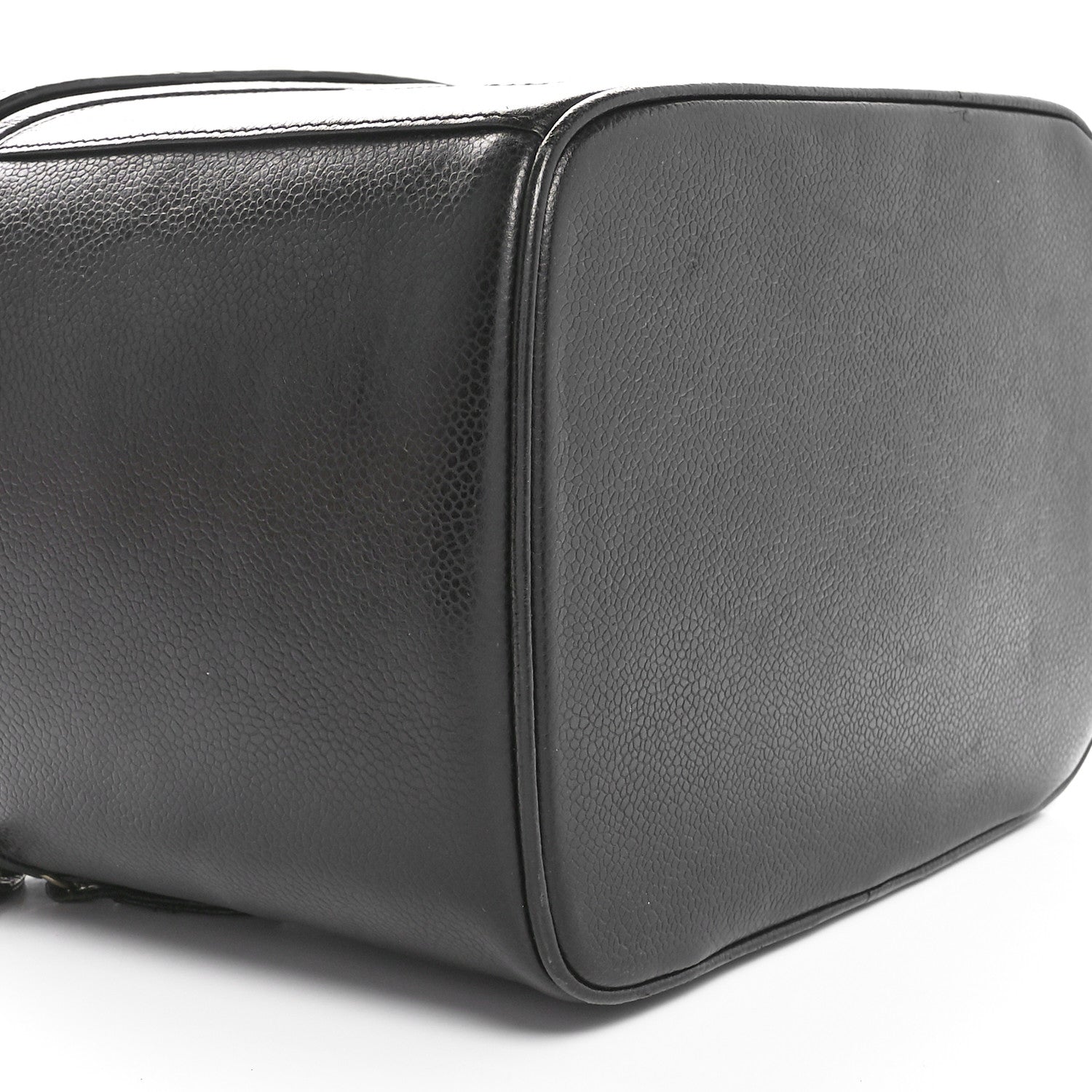Chanel Caviar CC Vanity Train Case Black 8 of 9