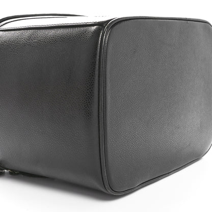 Chanel Caviar CC Vanity Train Case Black 8 of 9