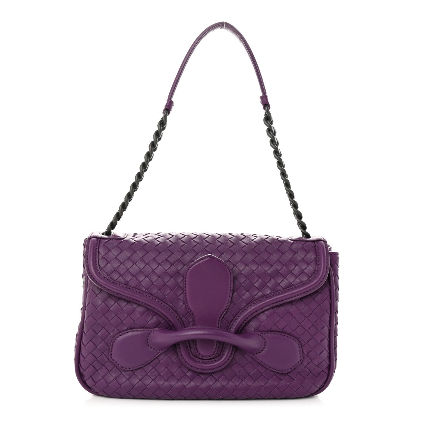 Nappa Intrecciato Rialto Shoulder Bag Monalisa