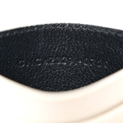 Saint Laurent Grain De Poudre Matelasse Chevron Monogram Credit Card Case Crema Soft 7 of 11