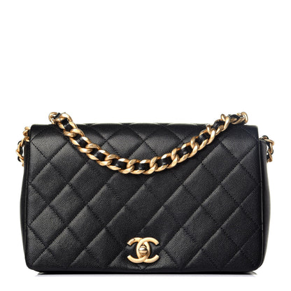 Chanel Caviar Quilted Medium Fashion Therapy Flap Bag Black 1 of 10