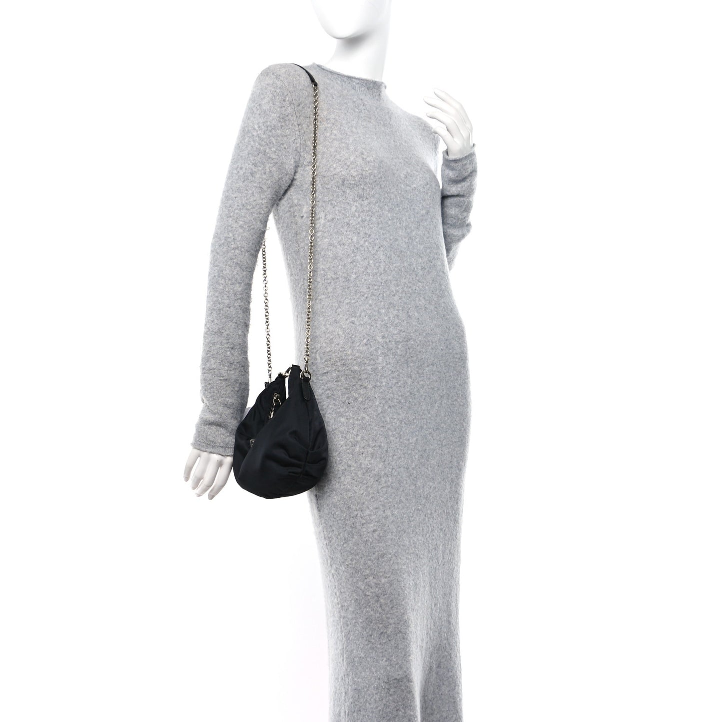 Tessuto Nylon Saffiano Re-Edition 2006 Shoulder Bag Black