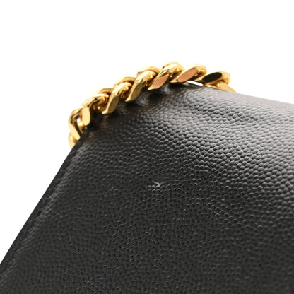 Saint Laurent Grain De Poudre Small Monogram Kate Satchel Black 12 of 13