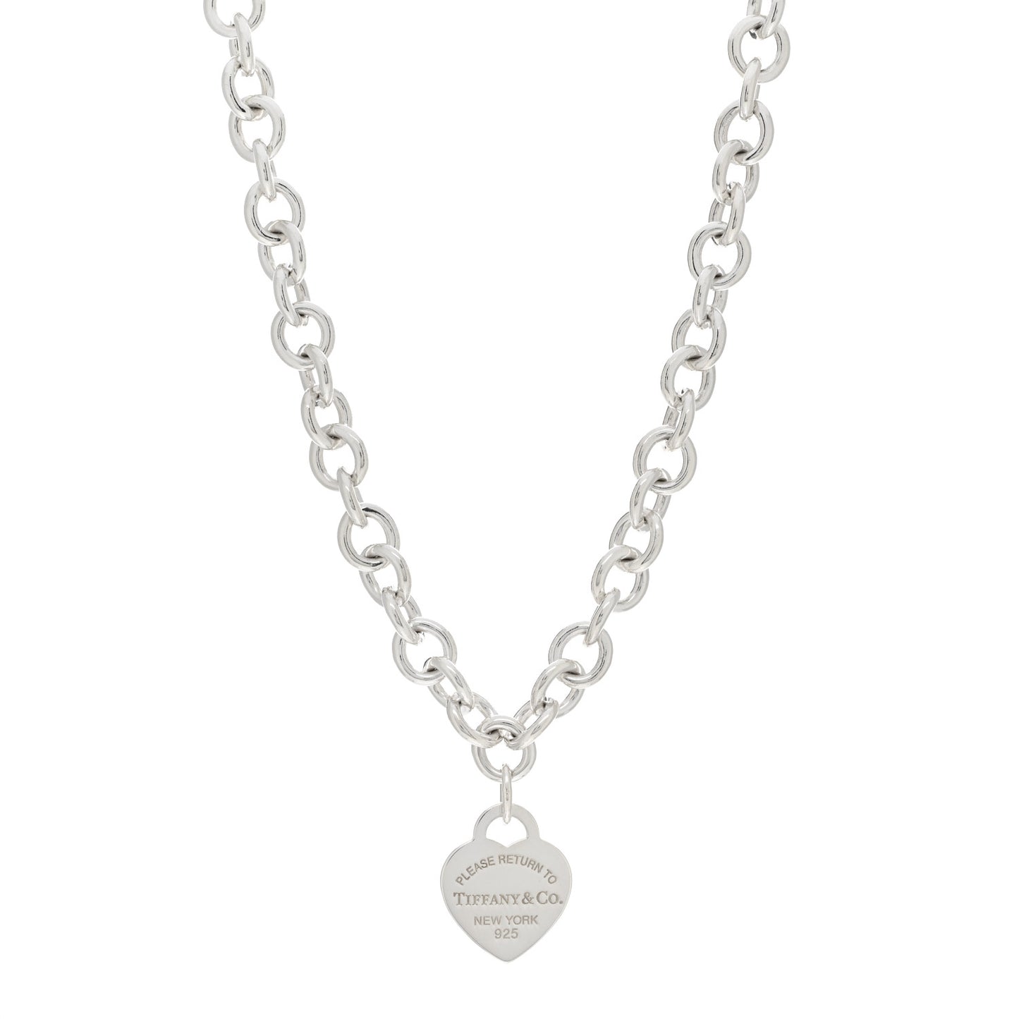 Sterling Silver Return to Tiffany Heart Tag Pendant Necklace