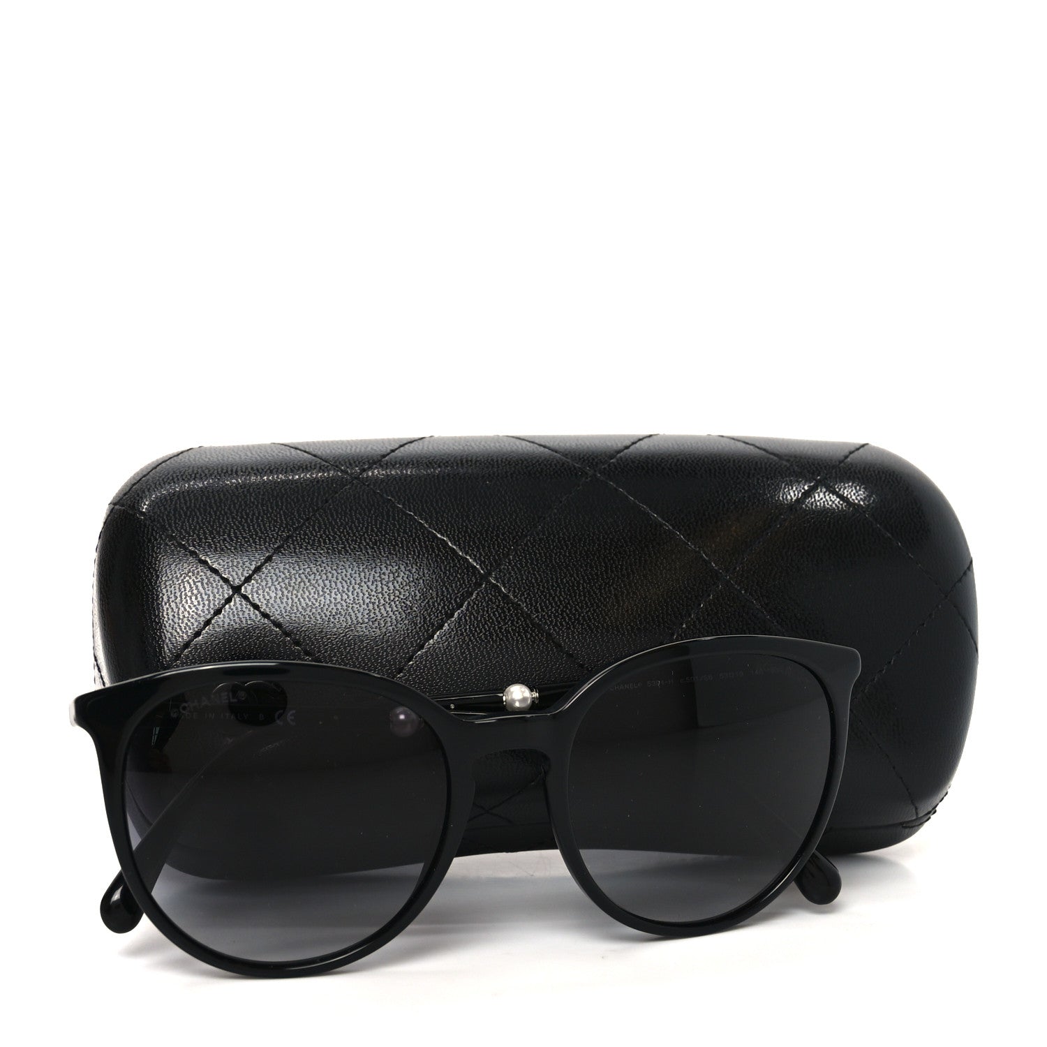 Chanel Acetate Butterfly Pearl Sunglasses 5394 Black 7 of 7