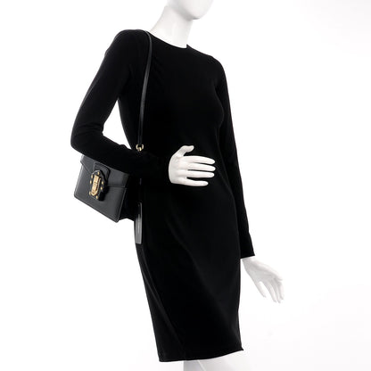 Dolce & Gabbana Calfskin Lucia Shoulder Bag Black 2 of 8