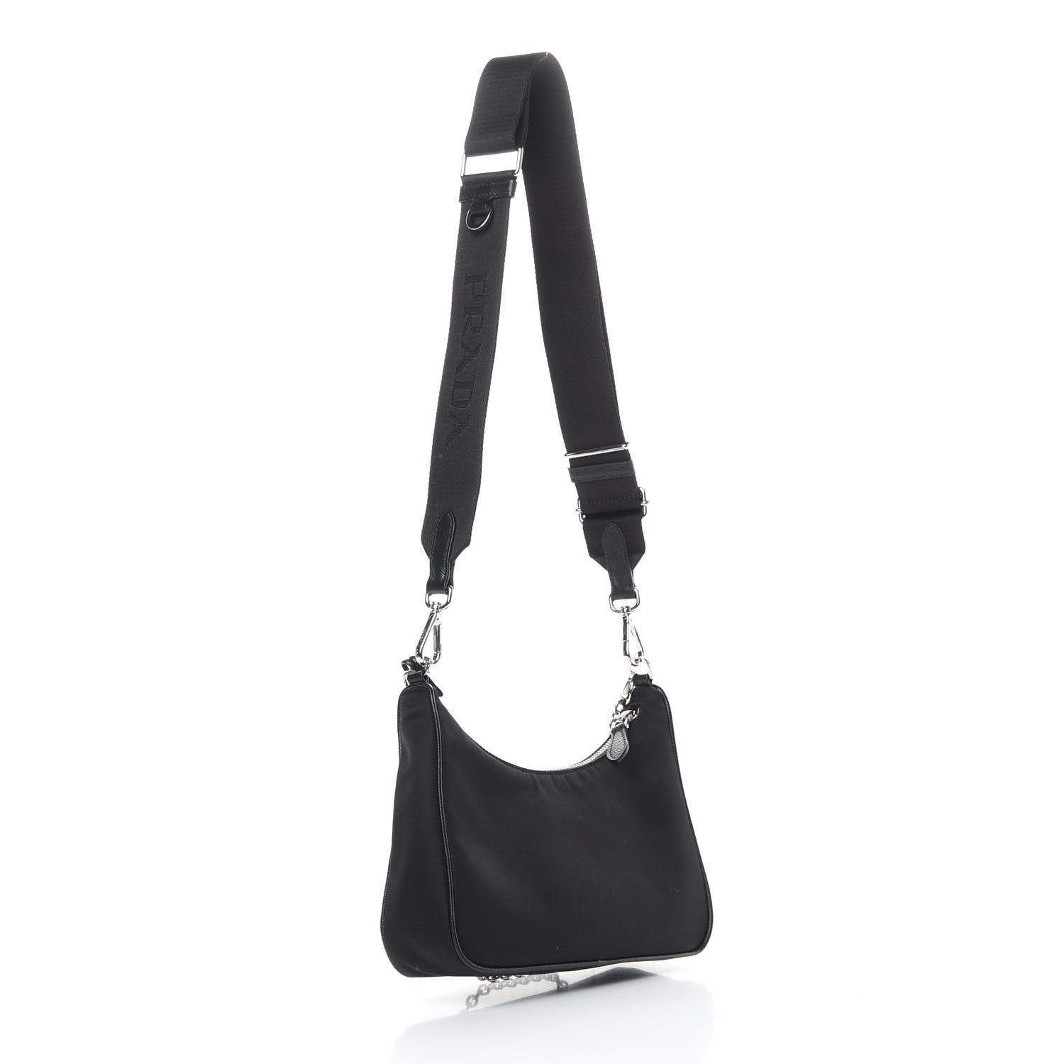 Prada Nylon Re-Edition 2005 Shoulder Bag Black 3 of 13