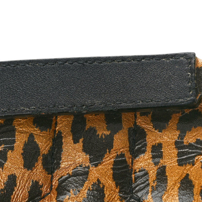 Saint Laurent Calfskin Y Quilted Monogram Small Loulou Chain Satchel Leopard 13 of 14