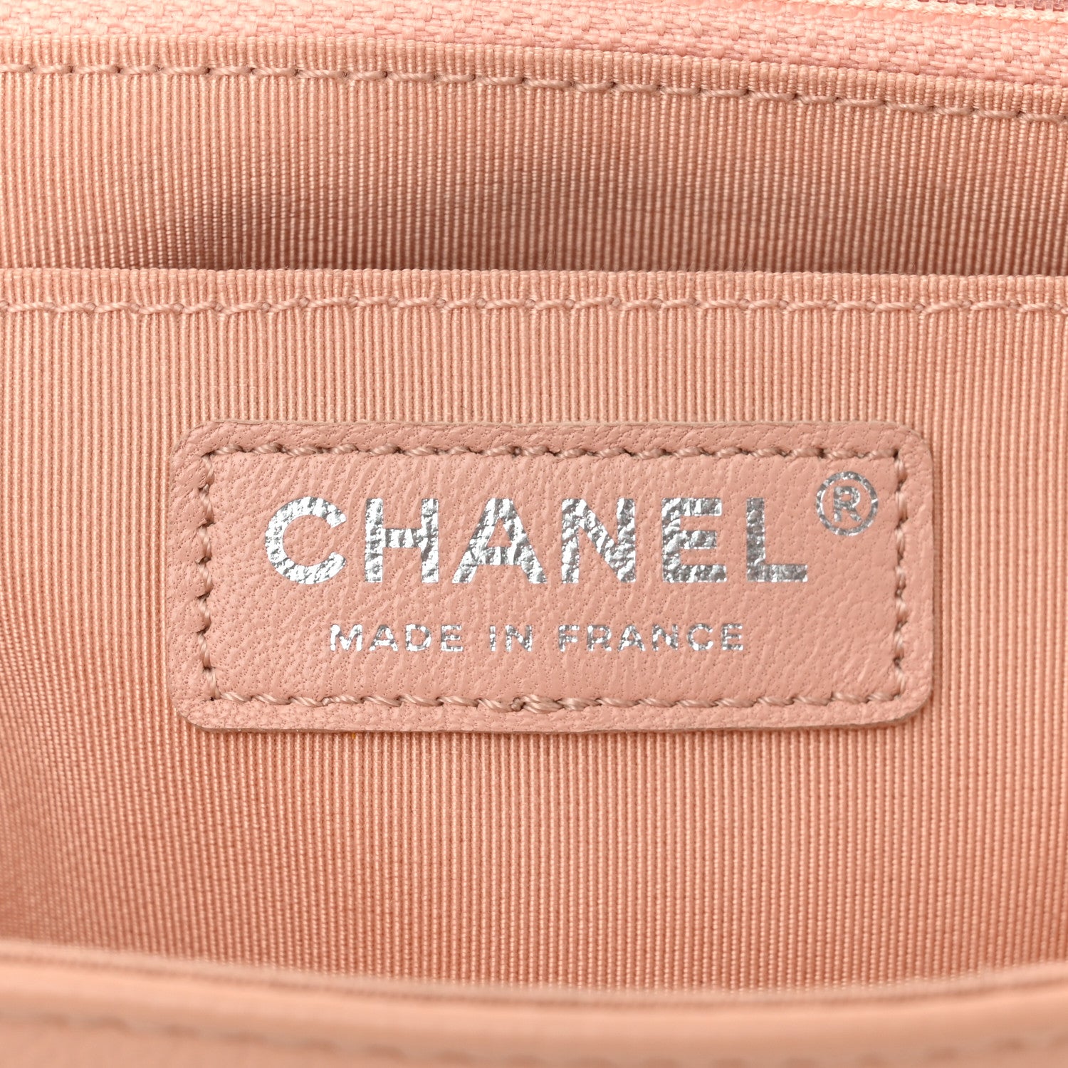 Chanel Caviar Chevron Quilted Single Flap Light Pink 6 of 11