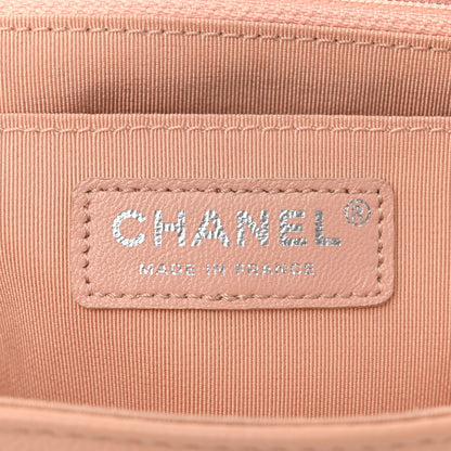 Chanel Caviar Chevron Quilted Single Flap Light Pink 6 of 11