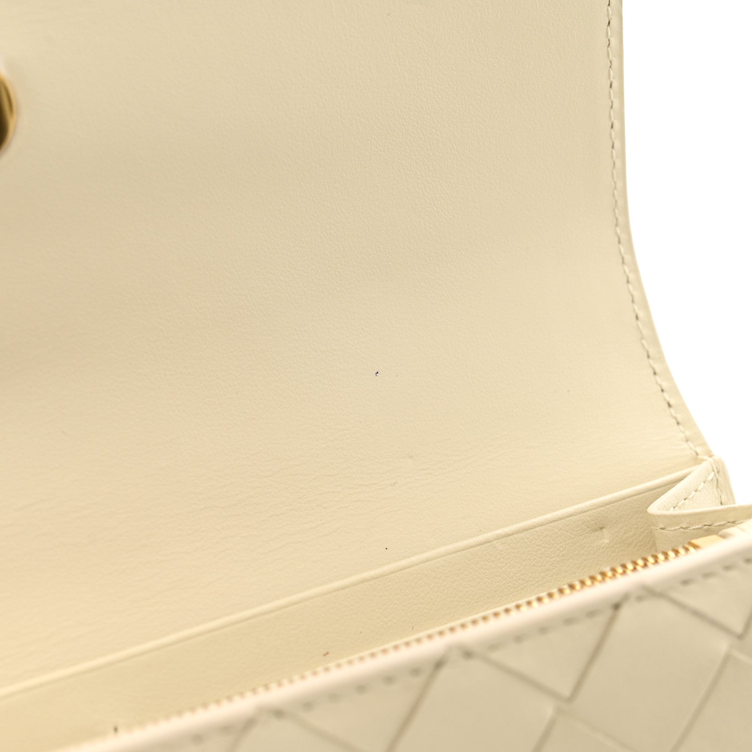 Bottega Veneta Nappa Intrecciato Andiamo Large Flap Wallet White 9 of 13