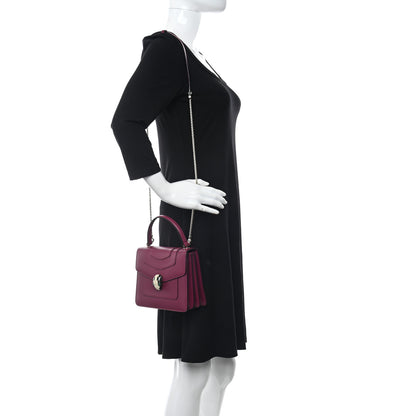 Bulgari Calfskin Serpenti Forever Top Handle Pink 2 of 11