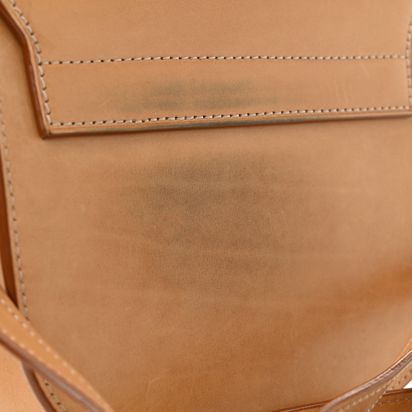 Smooth Vintage Calfskin Small Kaia Satchel Brown Gold